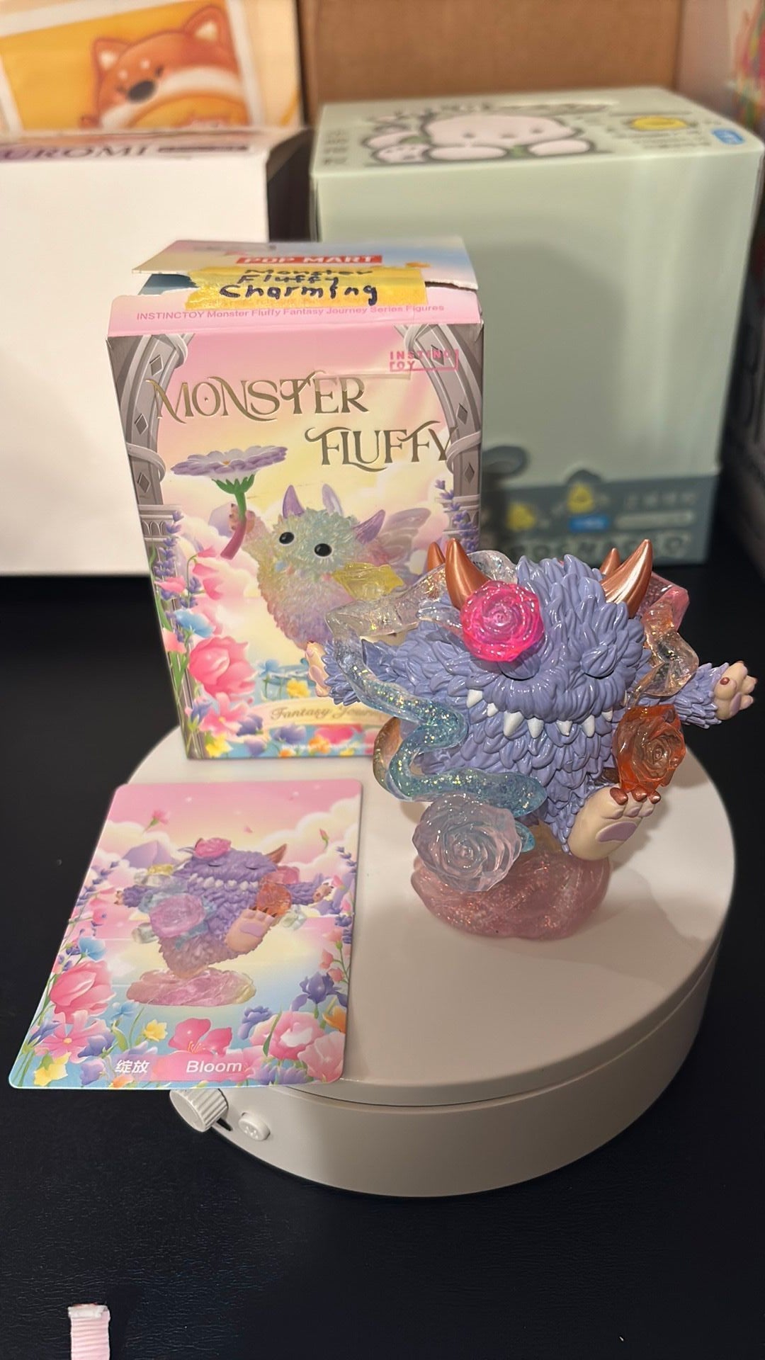 Figurine Pop Mart Instinctoy Monster Fluffy Fantasy Journey (Bloom)