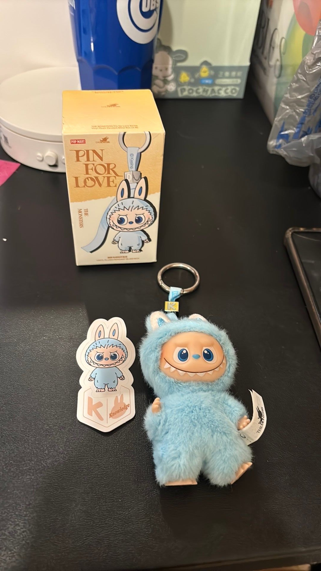 Pop Mart Labubu The Monsters Pin For Love Series Mini Vinyle Poupée Peluche Pendentif K