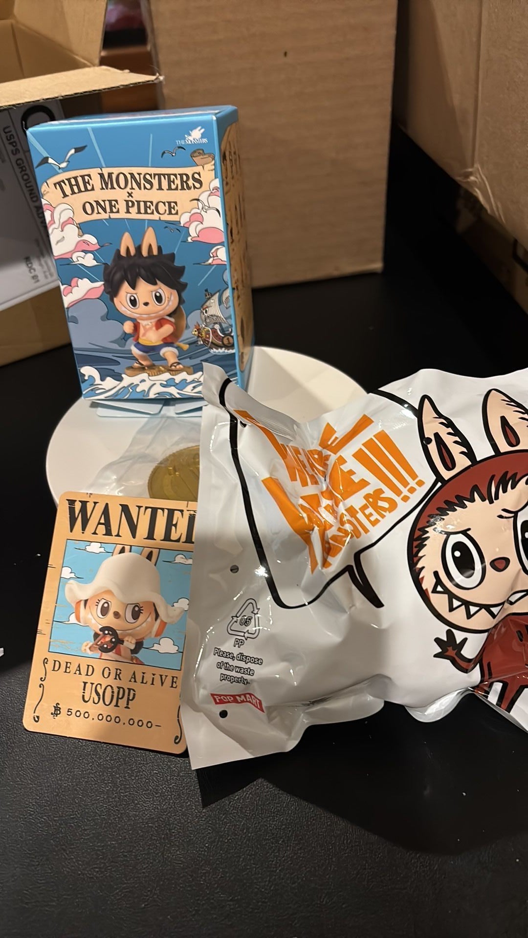 Pop Mart Authentic Labubu The Monsters x One Piece Series Figure (USOPP)