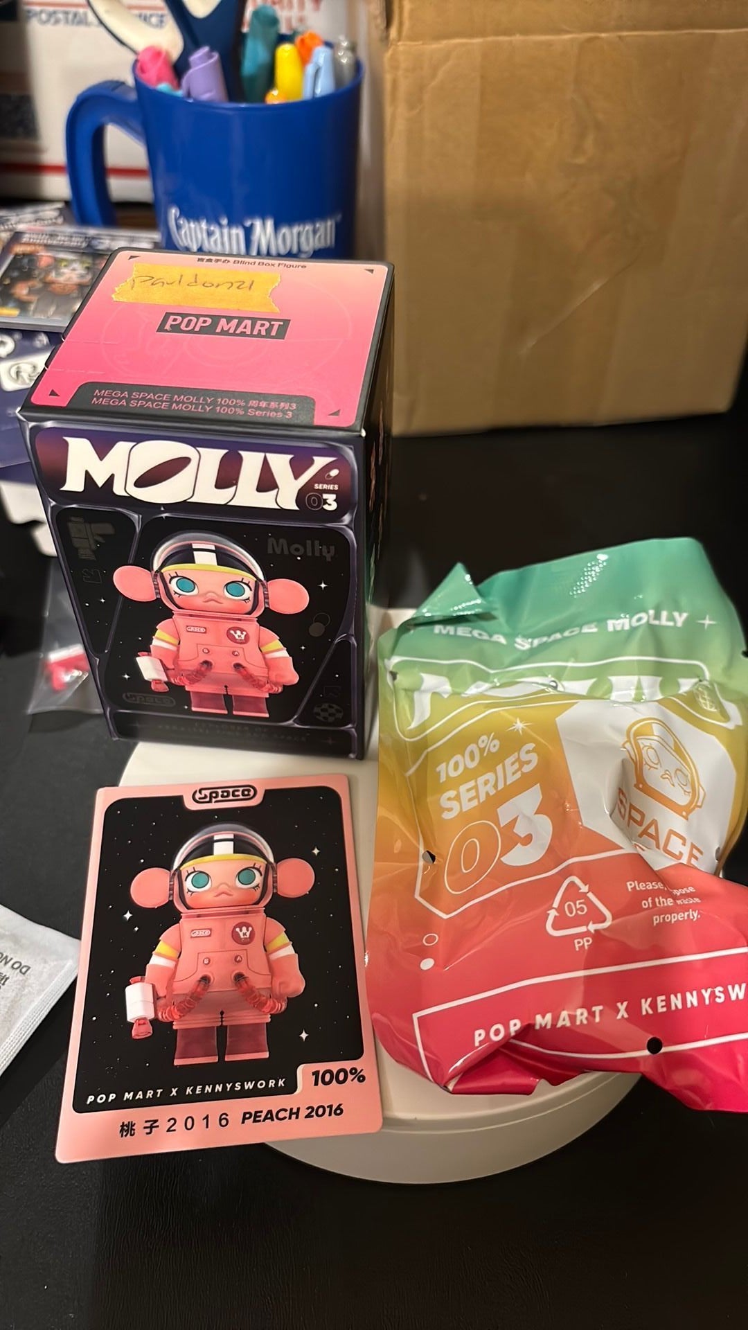 Pop Mart Mega Space Molly 100% Series3 (Peach 2016) New