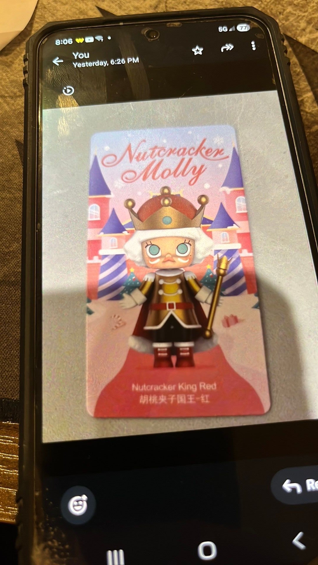 100 % Molly Nutcracker King red