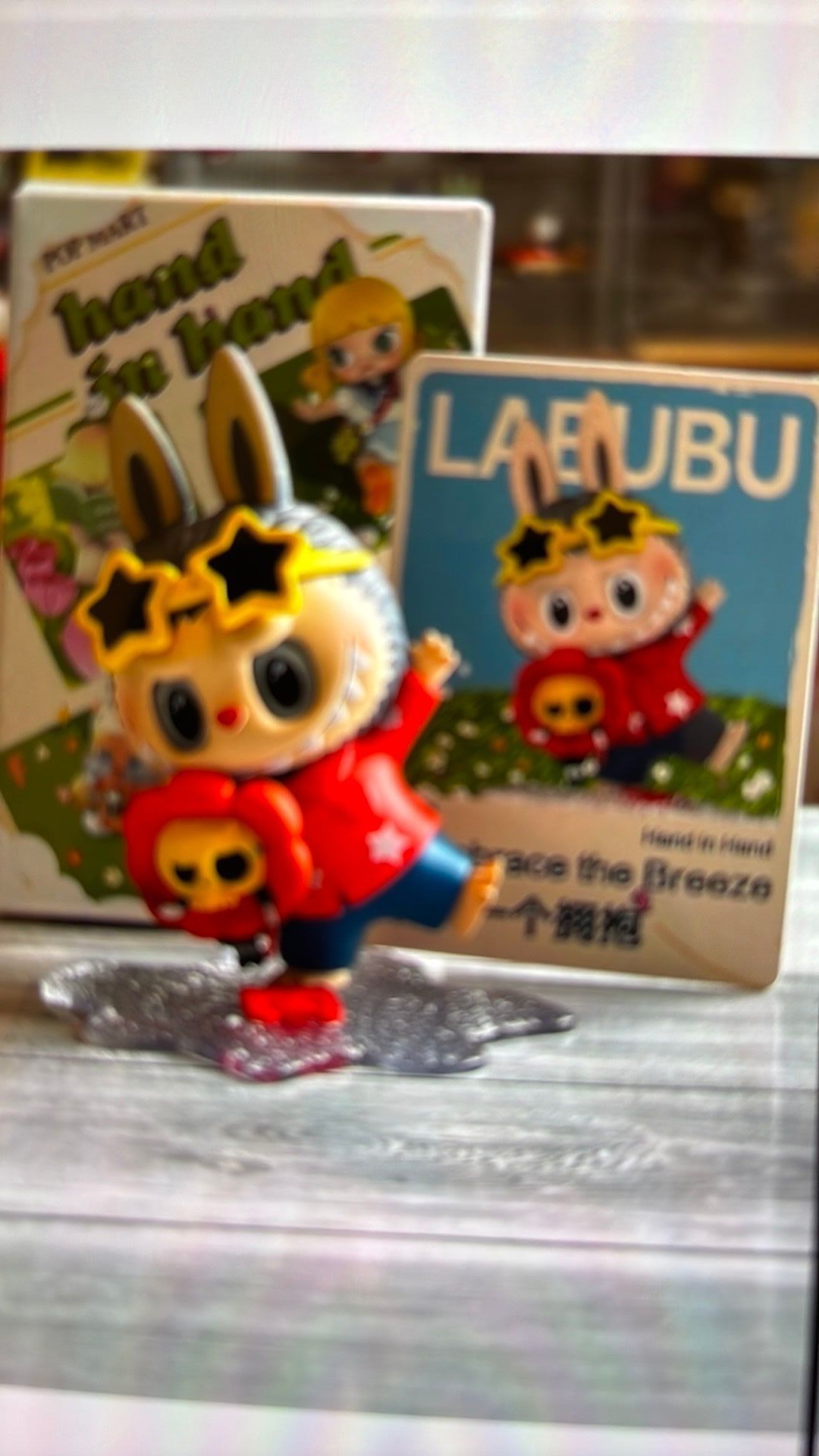 Pop Mart Hand in Hand series Labubu "Embrace the breeze" figure figurine